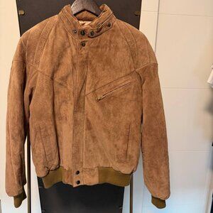 Club International Suede Leather Jacket – Men’s M - made in Korea